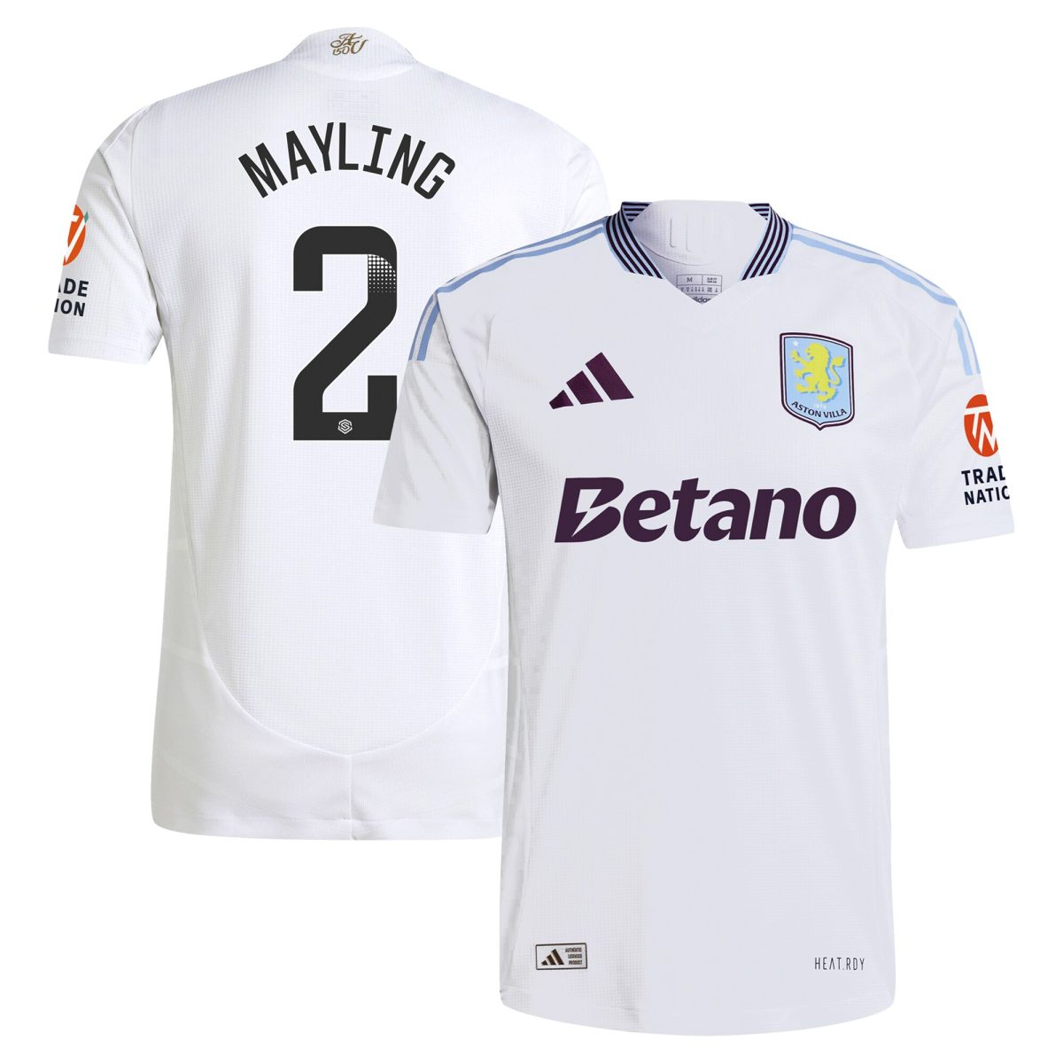 Explore the aston villa wsl adidas away authentic shirt 2024-25 with mayling 2 printing Collection of Aston Villa jerseys. Authentic, high-quality football shirts for every supporter, available worldwide.