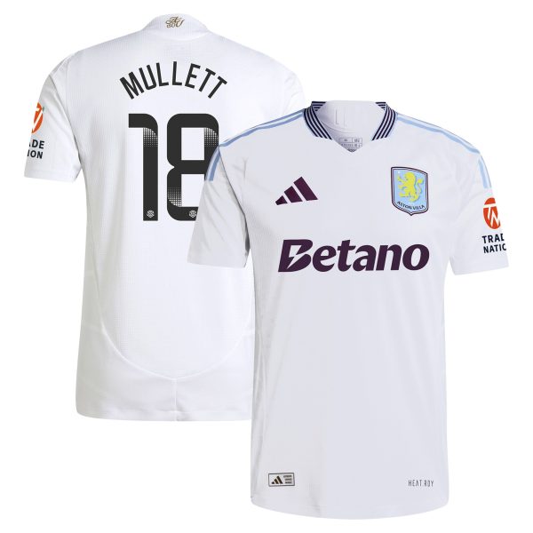 Explore the aston villa wsl adidas away authentic shirt 2024-25 with mullett 18 printing Collection of Aston Villa jerseys. Authentic, high-quality football shirts for every supporter, available worldwide.