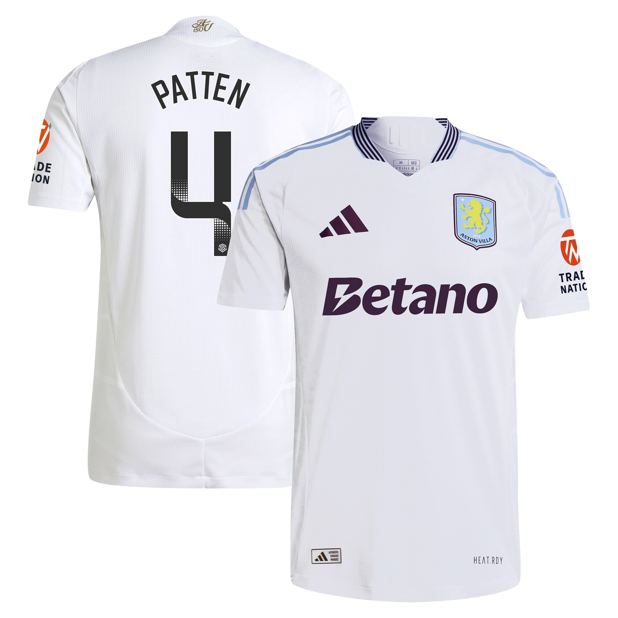 Explore the aston villa wsl adidas away authentic shirt 2024-25 with patten 4 printing Collection of Aston Villa jerseys. Authentic, high-quality football shirts for every supporter, available worldwide.