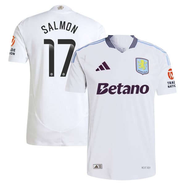 Explore the aston villa wsl adidas away authentic shirt 2024-25 with salmon 17 printing Collection of Aston Villa jerseys. Authentic, high-quality football shirts for every supporter, available worldwide.