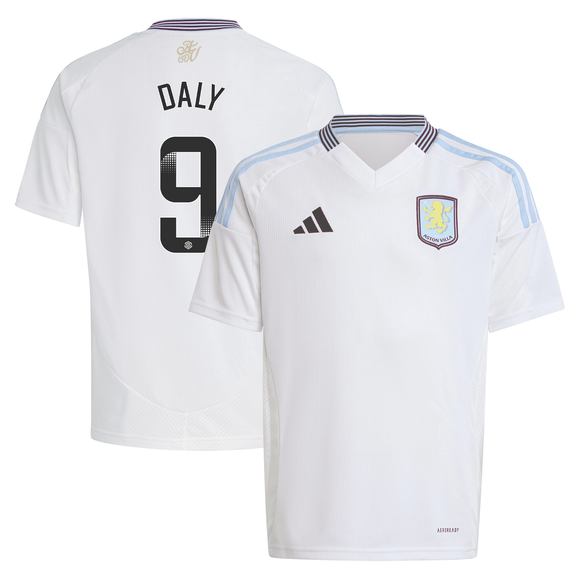 Explore the aston villa wsl adidas away shirt 2024-25 – kids with daly 9 printing Collection of Aston Villa jerseys. Authentic, high-quality football shirts for every supporter, available worldwide.