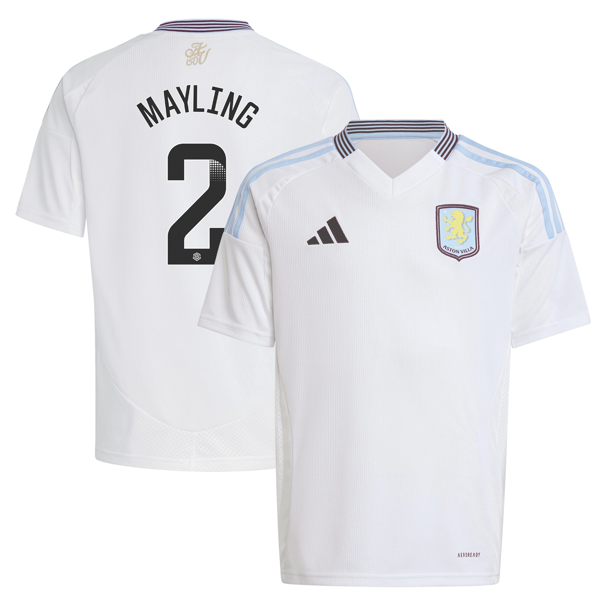 Explore the aston villa wsl adidas away shirt 2024-25 – kids with mayling 2 printing Collection of Aston Villa jerseys. Authentic, high-quality football shirts for every supporter, available worldwide.