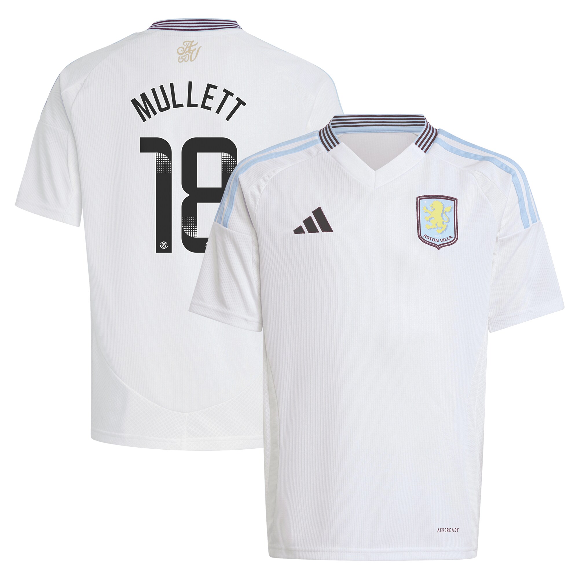 Explore the aston villa wsl adidas away shirt 2024-25 – kids with mullett 18 printing Collection of Aston Villa jerseys. Authentic, high-quality football shirts for every supporter, available worldwide.
