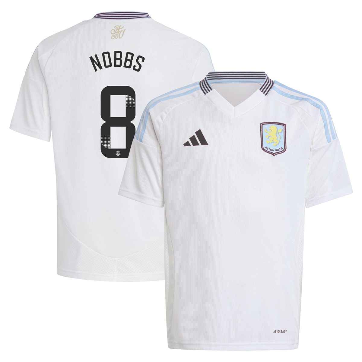 Explore the aston villa wsl adidas away shirt 2024-25 – kids with nobbs 8 printing Collection of Aston Villa jerseys. Authentic, high-quality football shirts for every supporter, available worldwide.