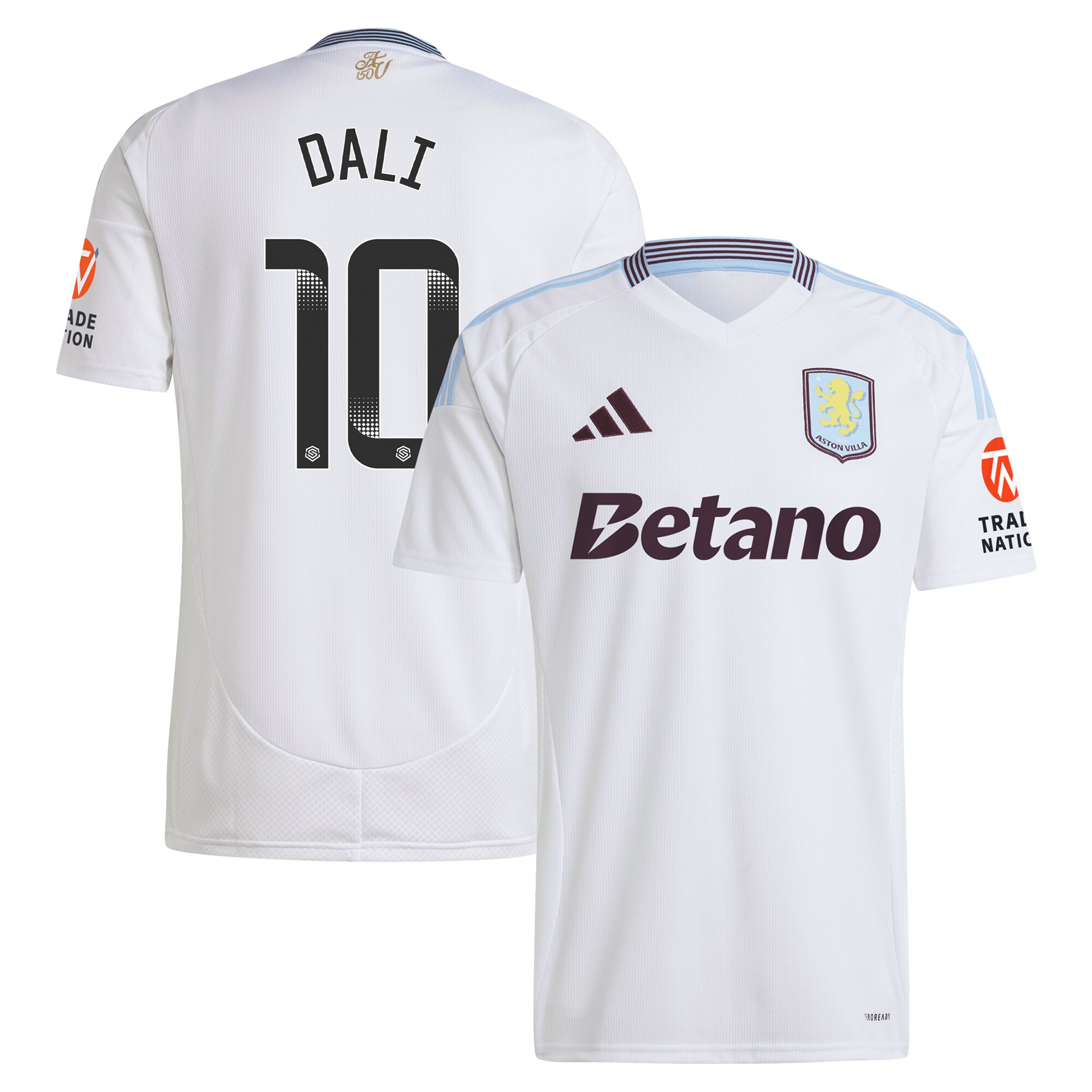 Explore the aston villa wsl adidas away shirt 2024-25 with dali 10 printing Collection of Aston Villa jerseys. Authentic, high-quality football shirts for every supporter, available worldwide.