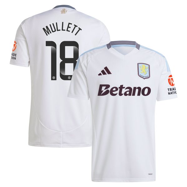 Explore the aston villa wsl adidas away shirt 2024-25 with mullett 18 printing Collection of Aston Villa jerseys. Authentic, high-quality football shirts for every supporter, available worldwide.