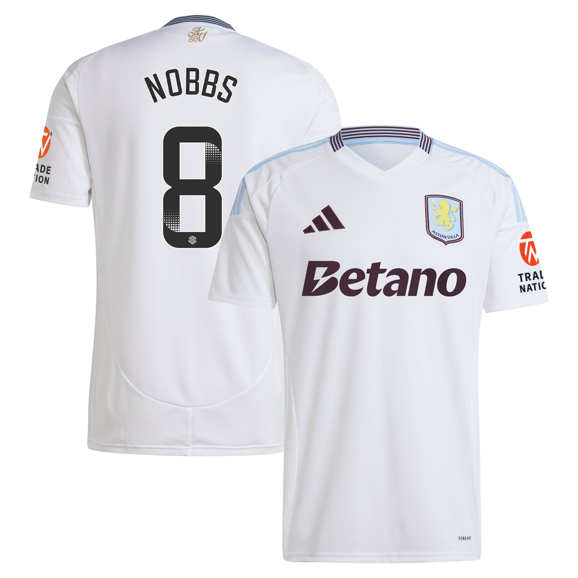 Explore the aston villa wsl adidas away shirt 2024-25 with nobbs 8 printing Collection of Aston Villa jerseys. Authentic, high-quality football shirts for every supporter, available worldwide.