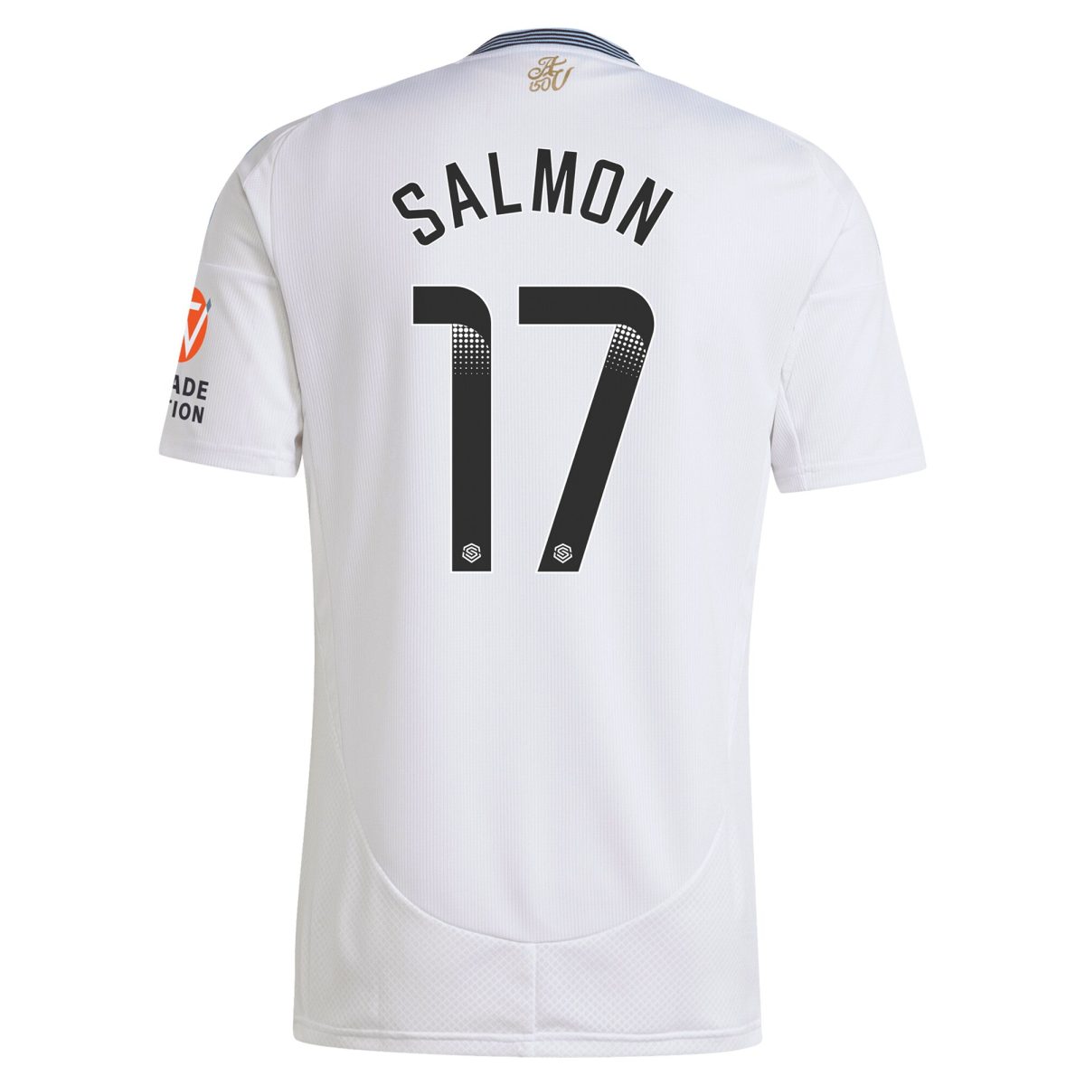 Explore the aston villa wsl adidas away shirt 2024-25 with salmon 17 printing Collection of Aston Villa jerseys. Authentic, high-quality football shirts for every supporter, available worldwide.
