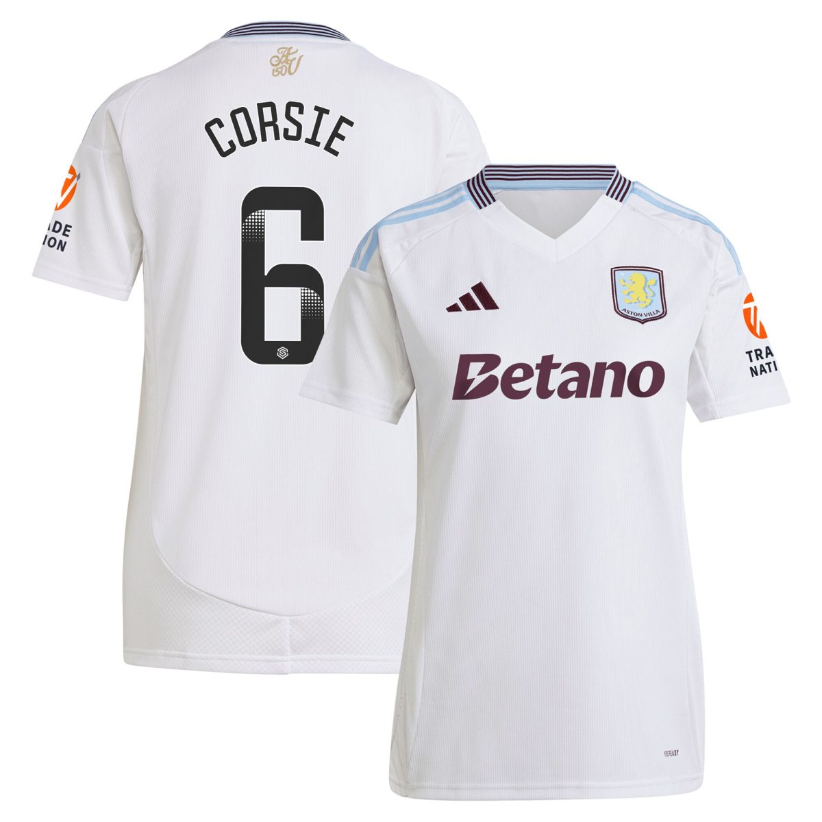 Explore the aston villa wsl adidas away shirt 2024-25 – womens with corsie 6 printing Collection of Aston Villa jerseys. Authentic, high-quality football shirts for every supporter, available worldwide.