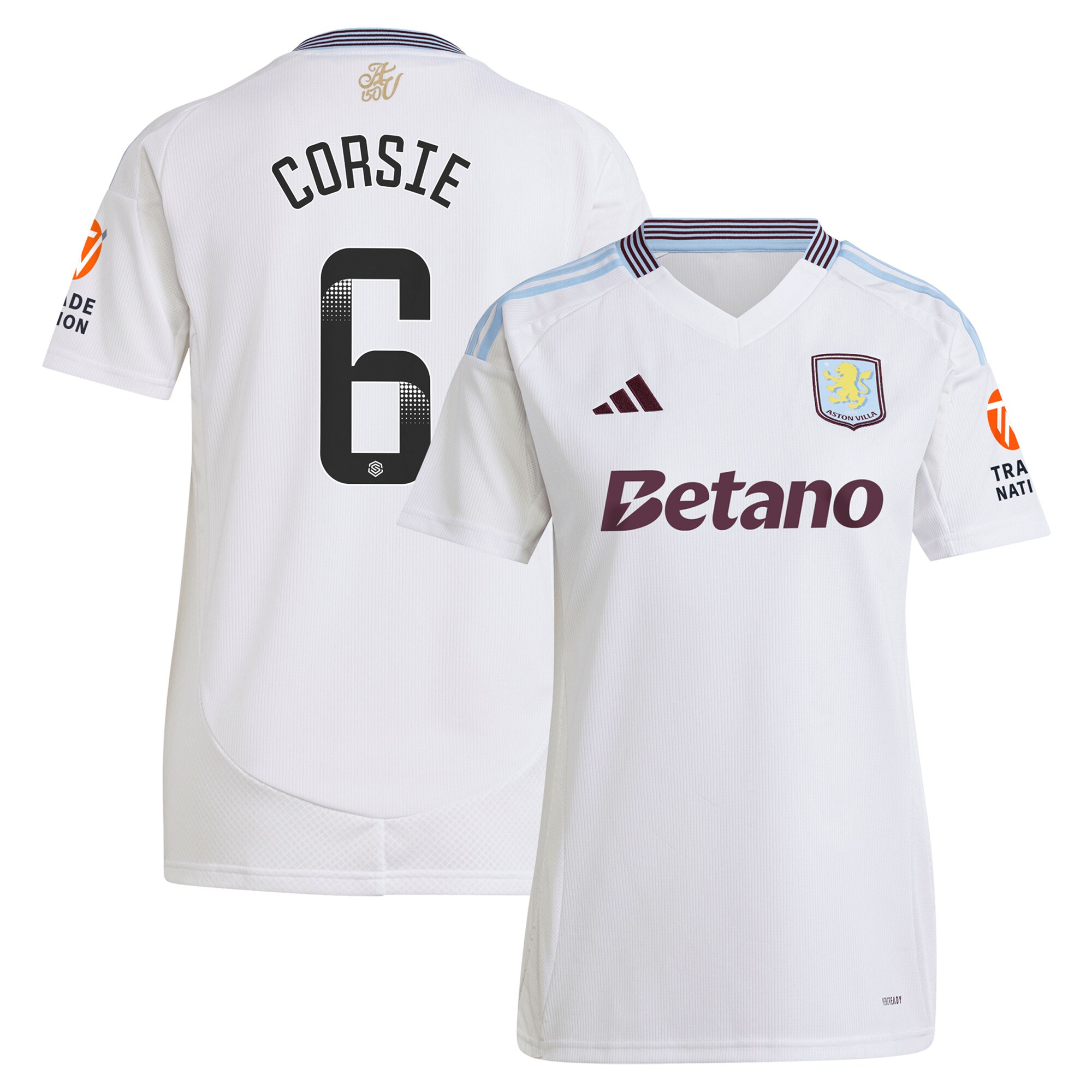 Explore the aston villa wsl adidas away shirt 2024-25 – womens with corsie 6 printing Collection of Aston Villa jerseys. Authentic, high-quality football shirts for every supporter, available worldwide.