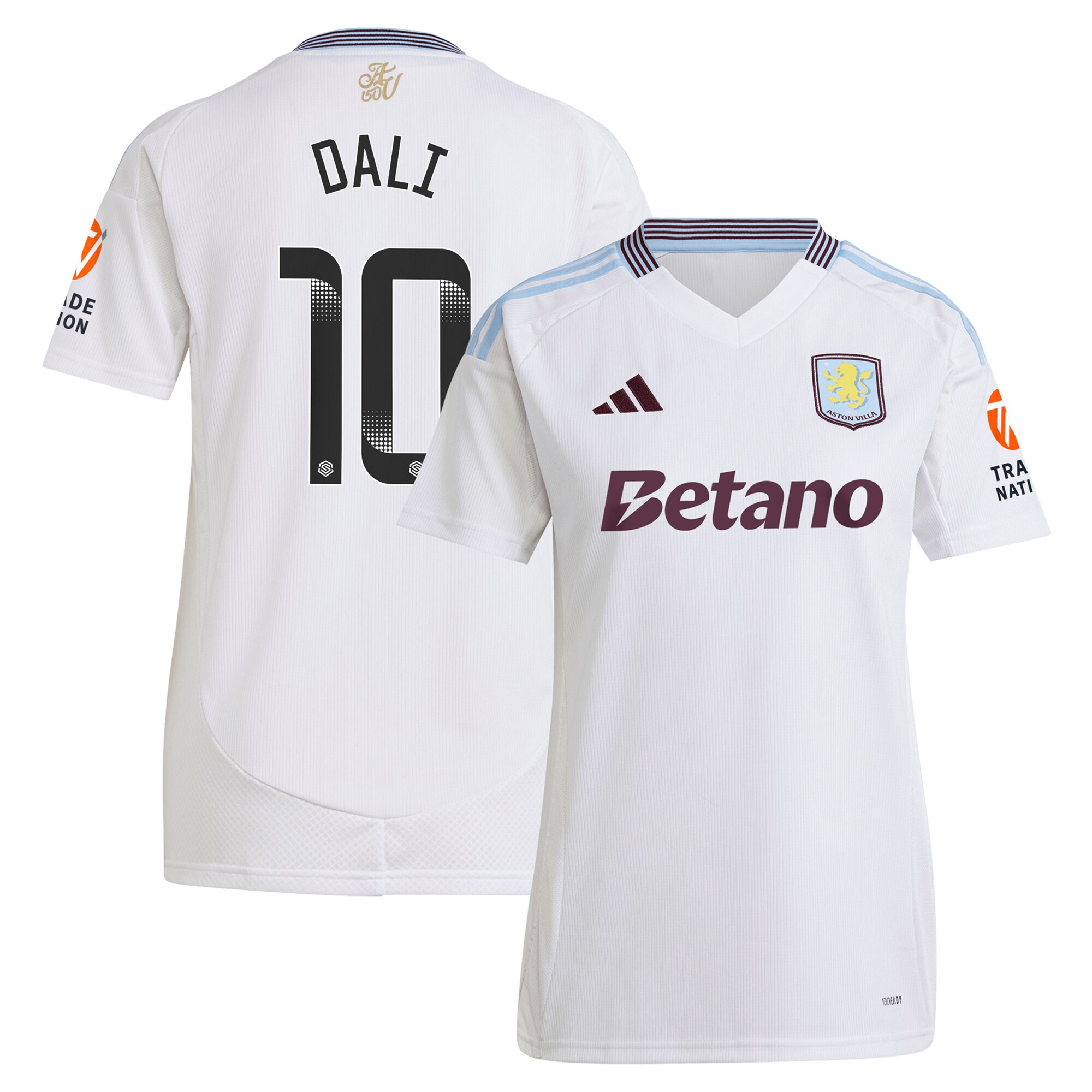 Explore the aston villa wsl adidas away shirt 2024-25 – womens with dali 10 printing Collection of Aston Villa jerseys. Authentic, high-quality football shirts for every supporter, available worldwide.