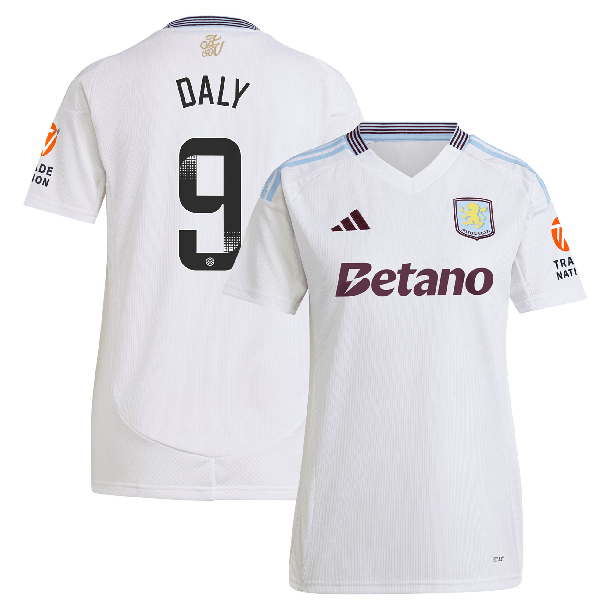 Explore the aston villa wsl adidas away shirt 2024-25 – womens with daly 9 printing Collection of Aston Villa jerseys. Authentic, high-quality football shirts for every supporter, available worldwide.
