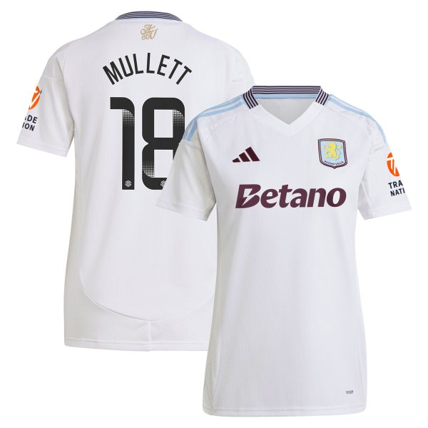 Explore the aston villa wsl adidas away shirt 2024-25 – womens with mullett 18 printing Collection of Aston Villa jerseys. Authentic, high-quality football shirts for every supporter, available worldwide.