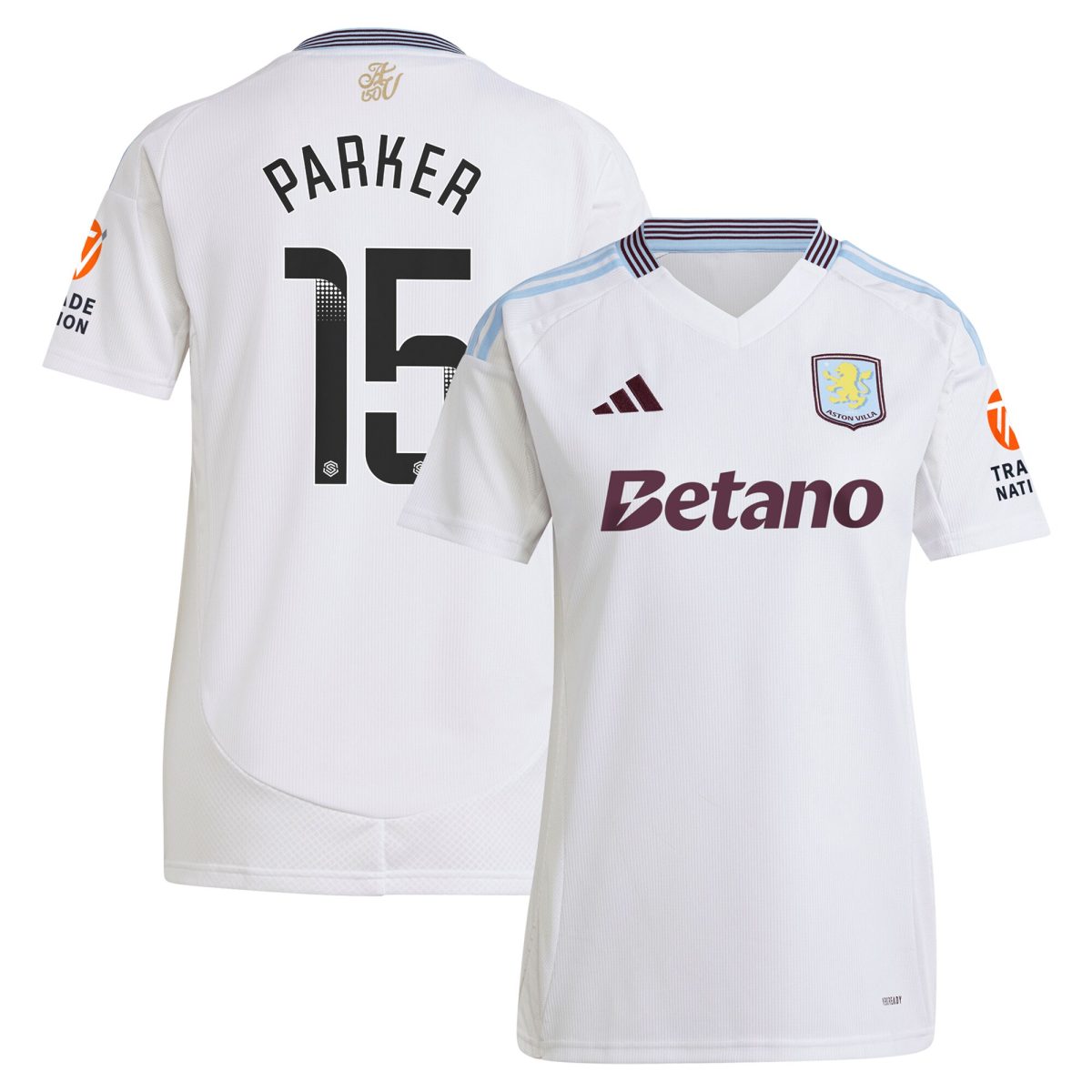 Explore the aston villa wsl adidas away shirt 2024-25 – womens with parker 15 printing Collection of Aston Villa jerseys. Authentic, high-quality football shirts for every supporter, available worldwide.