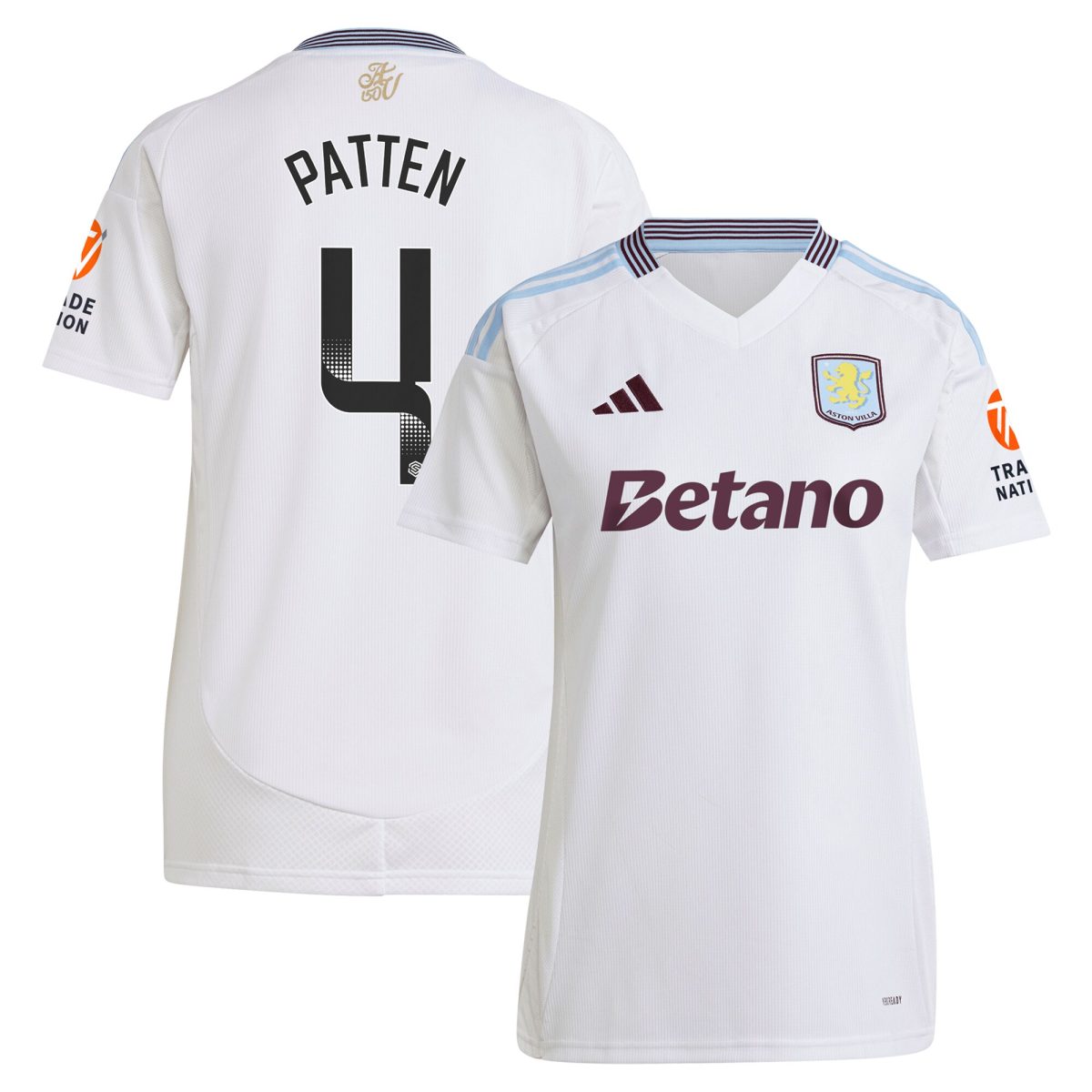 Explore the aston villa wsl adidas away shirt 2024-25 – womens with patten 4 printing Collection of Aston Villa jerseys. Authentic, high-quality football shirts for every supporter, available worldwide.