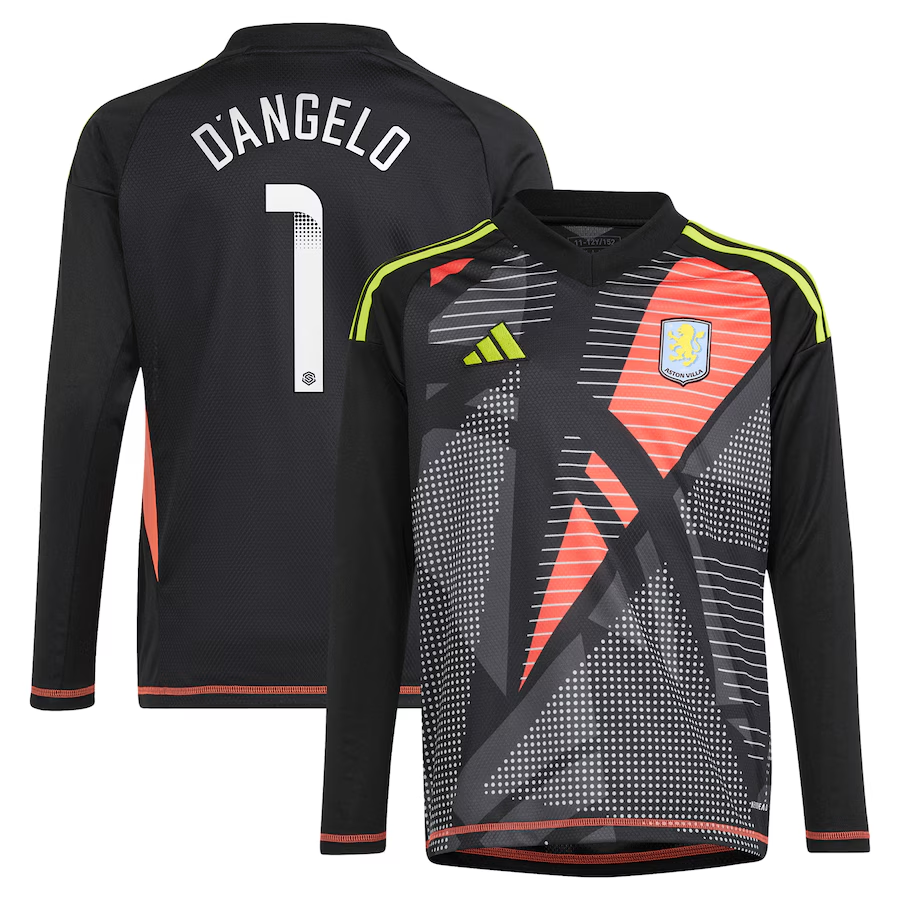 Explore the aston villa wsl adidas goalkeeper shirt 2024-25 – long sleeve – kids with d8217angelo 1 printing Collection of Aston Villa jerseys. Authentic, high-quality football shirts for every supporter, available worldwide.