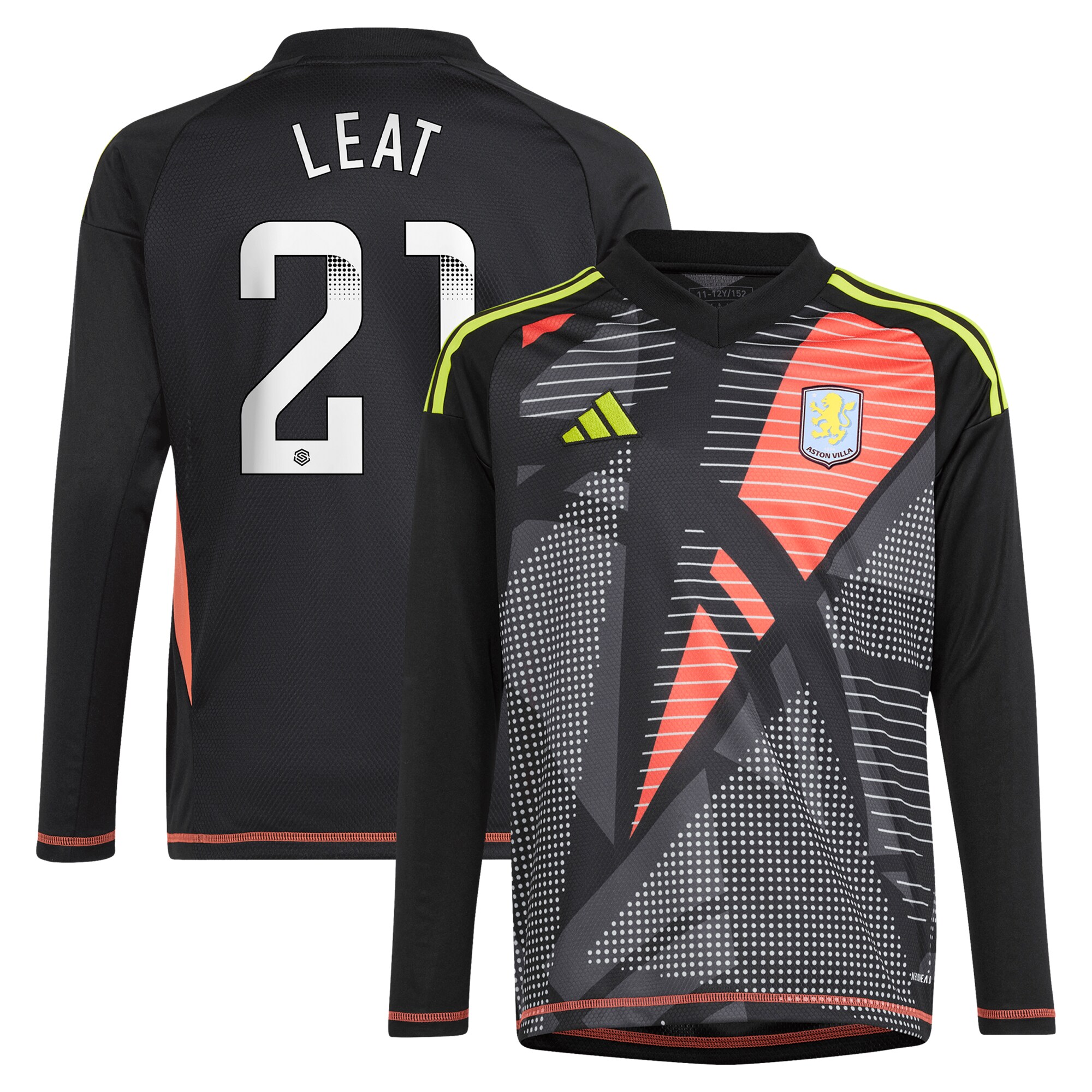 Explore the aston villa wsl adidas goalkeeper shirt 2024-25 – long sleeve – kids with leat 21 printing Collection of Aston Villa jerseys. Authentic, high-quality football shirts for every supporter, available worldwide.