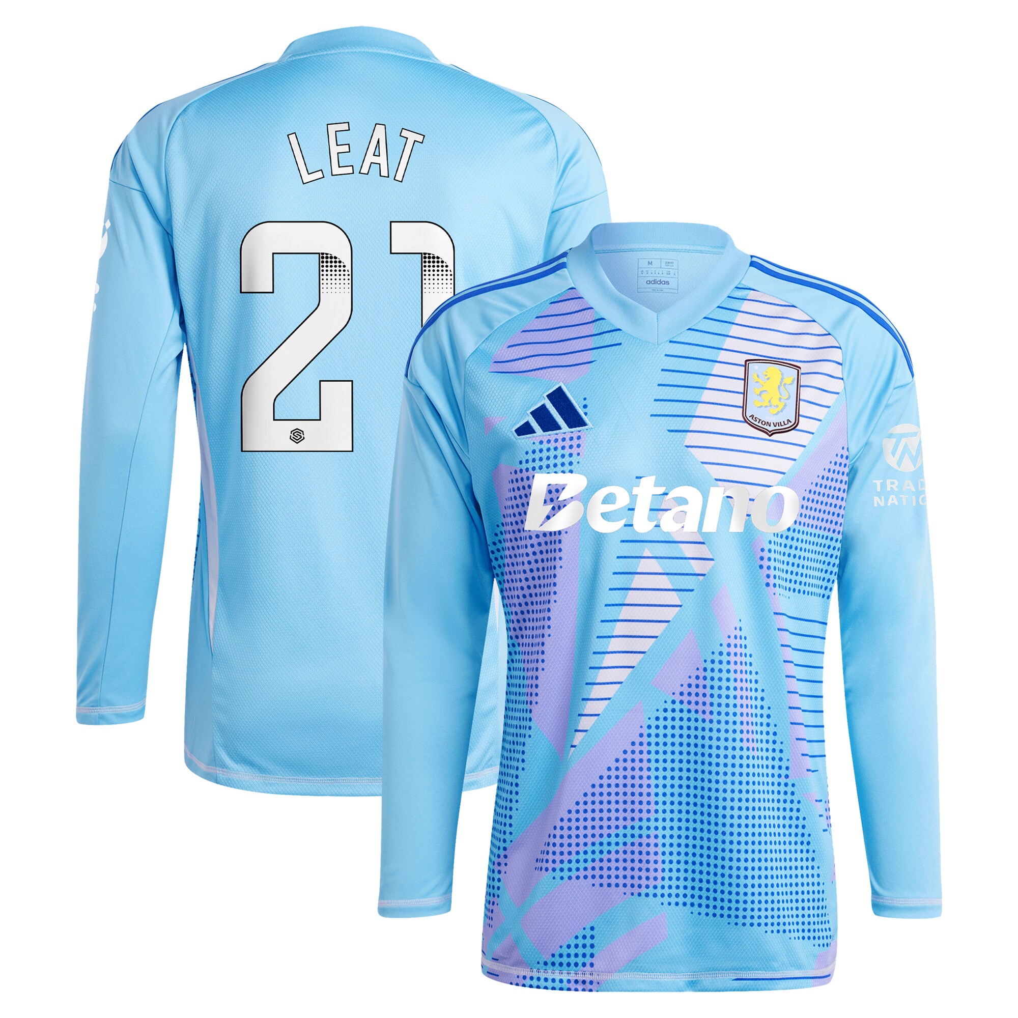 Explore the aston villa wsl adidas goalkeeper shirt 2024-25 – long sleeve with leat 21 printing – 202030996 Collection of Aston Villa jerseys. Authentic, high-quality football shirts for every supporter, available worldwide.