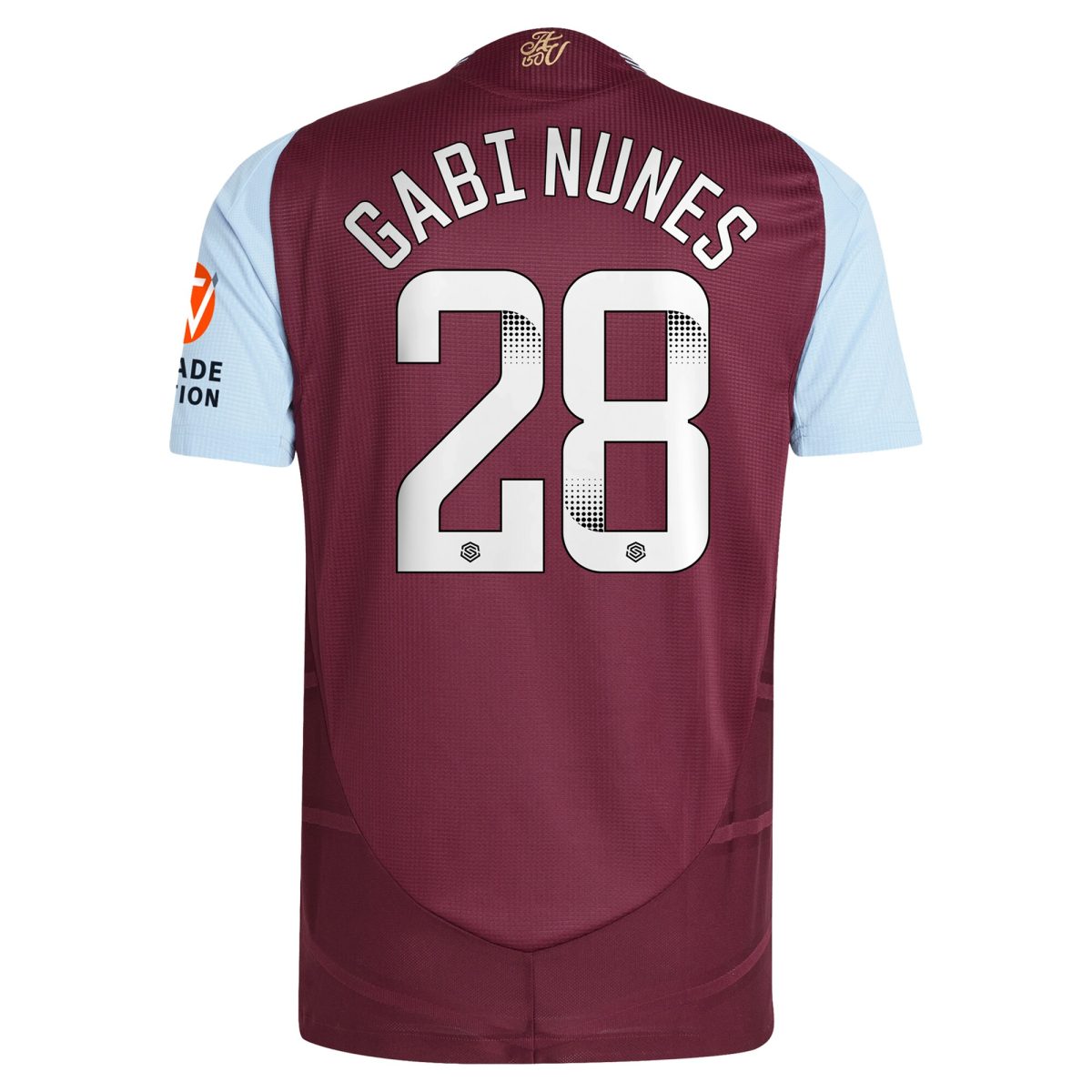 Explore the aston villa wsl adidas home authentic shirt 2024-25 with gabi nunes 28 printing Collection of Aston Villa jerseys. Authentic, high-quality football shirts for every supporter, available worldwide.
