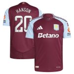 Explore the aston villa wsl adidas home authentic shirt 2024-25 with hanson 20 printing Collection of Aston Villa jerseys. Authentic, high-quality football shirts for every supporter, available worldwide.