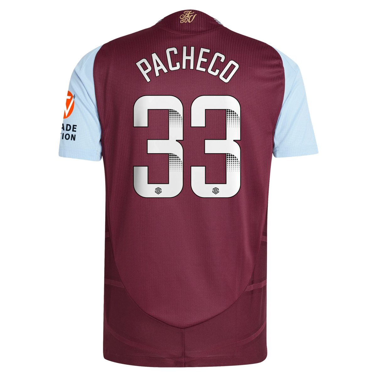 Explore the aston villa wsl adidas home authentic shirt 2024-25 with pacheco 33 printing Collection of Aston Villa jerseys. Authentic, high-quality football shirts for every supporter, available worldwide.