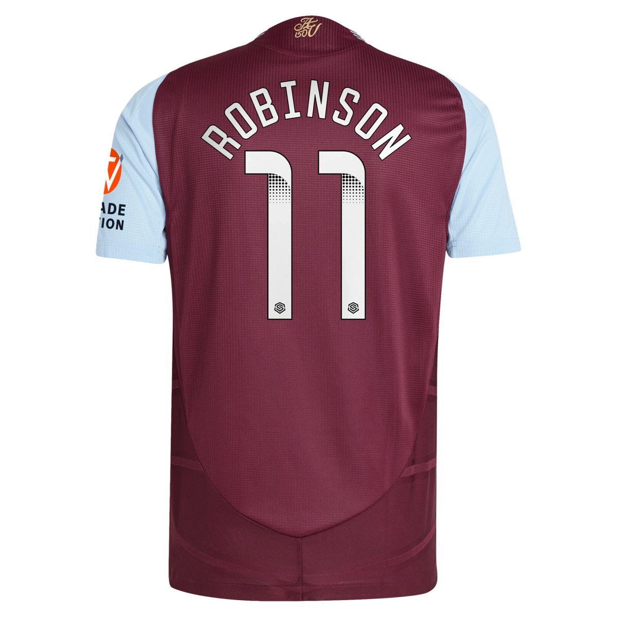Explore the aston villa wsl adidas home authentic shirt 2024-25 with robinson 11 printing Collection of Aston Villa jerseys. Authentic, high-quality football shirts for every supporter, available worldwide.