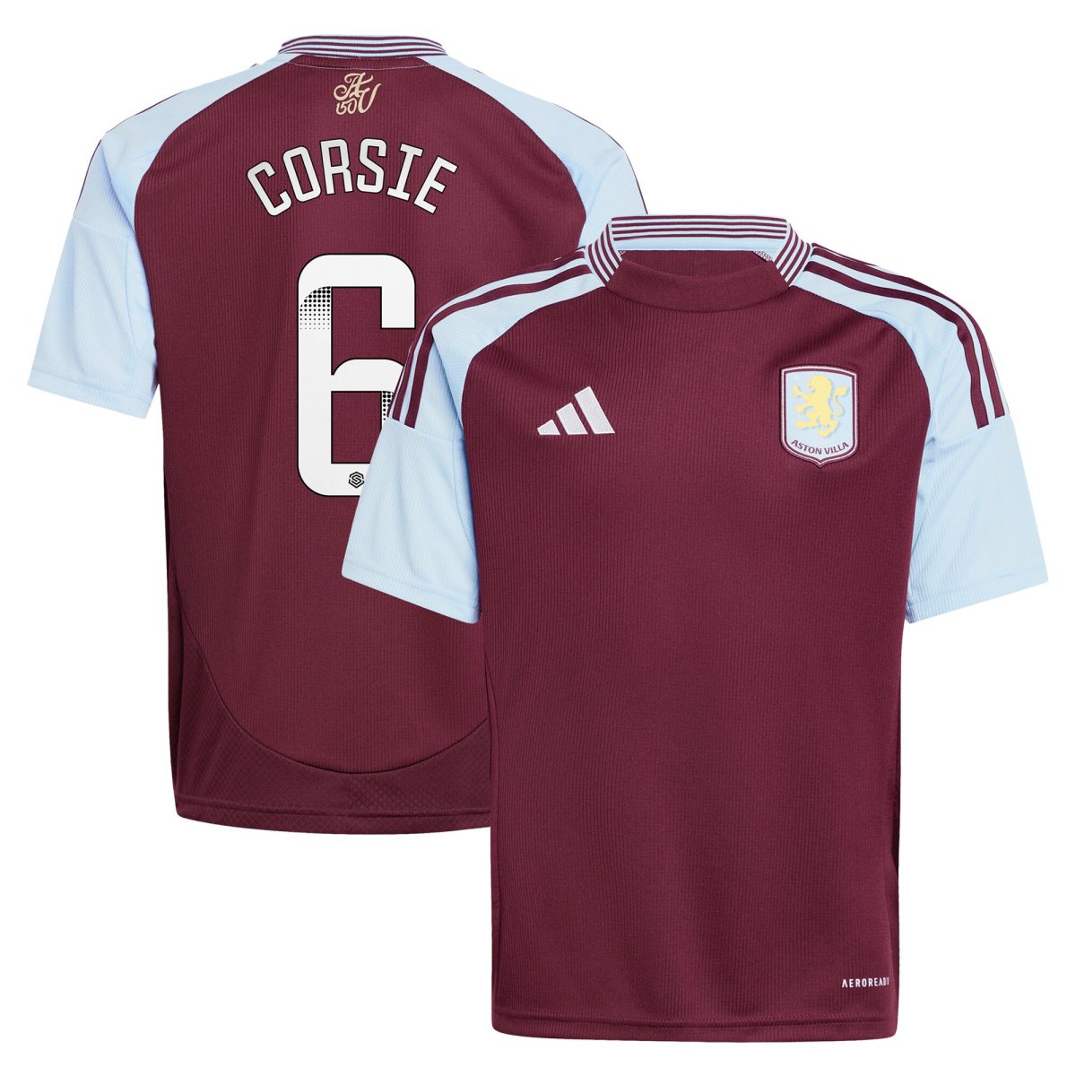 Explore the aston villa wsl adidas home shirt 2024-25 – kids with corsie 6 printing Collection of Aston Villa jerseys. Authentic, high-quality football shirts for every supporter, available worldwide.