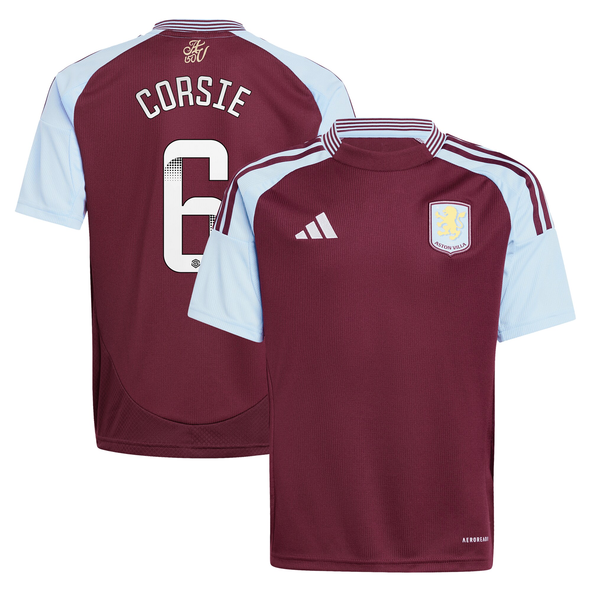 Explore the aston villa wsl adidas home shirt 2024-25 – kids with corsie 6 printing Collection of Aston Villa jerseys. Authentic, high-quality football shirts for every supporter, available worldwide.