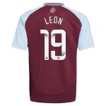 Explore the aston villa wsl adidas home shirt 2024-25 – kids with leon 19 printing Collection of Aston Villa jerseys. Authentic, high-quality football shirts for every supporter, available worldwide.