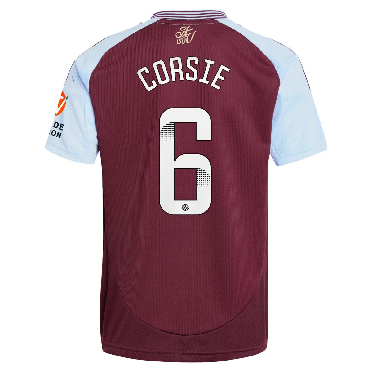 Explore the aston villa wsl adidas home shirt 2024-25 with corsie 6 printing Collection of Aston Villa jerseys. Authentic, high-quality football shirts for every supporter, available worldwide.
