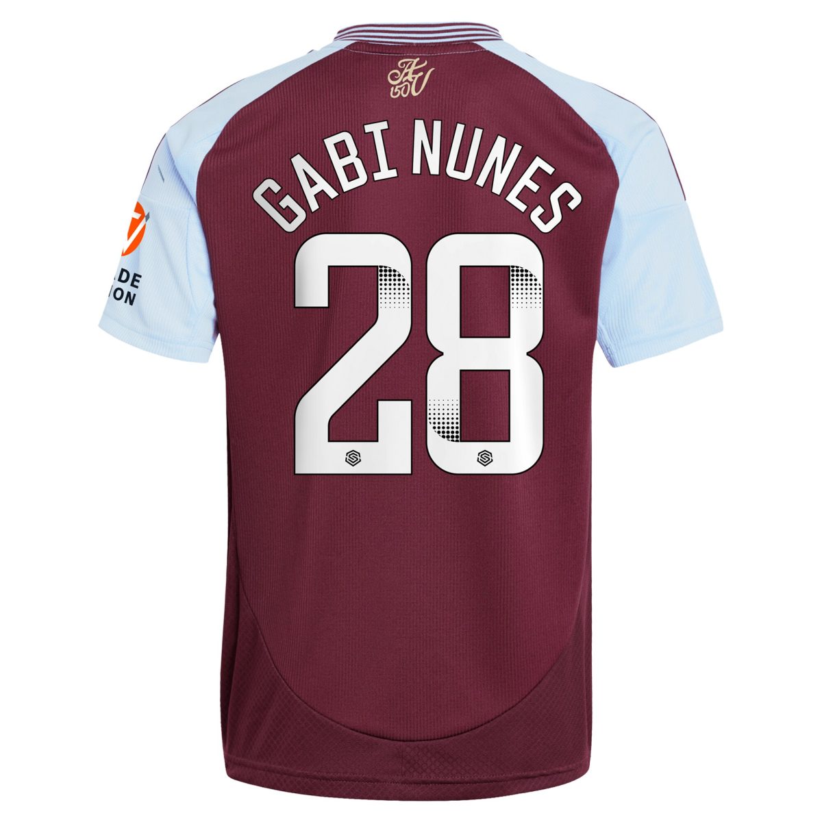 Explore the aston villa wsl adidas home shirt 2024-25 with gabi nunes 28 printing Collection of Aston Villa jerseys. Authentic, high-quality football shirts for every supporter, available worldwide.