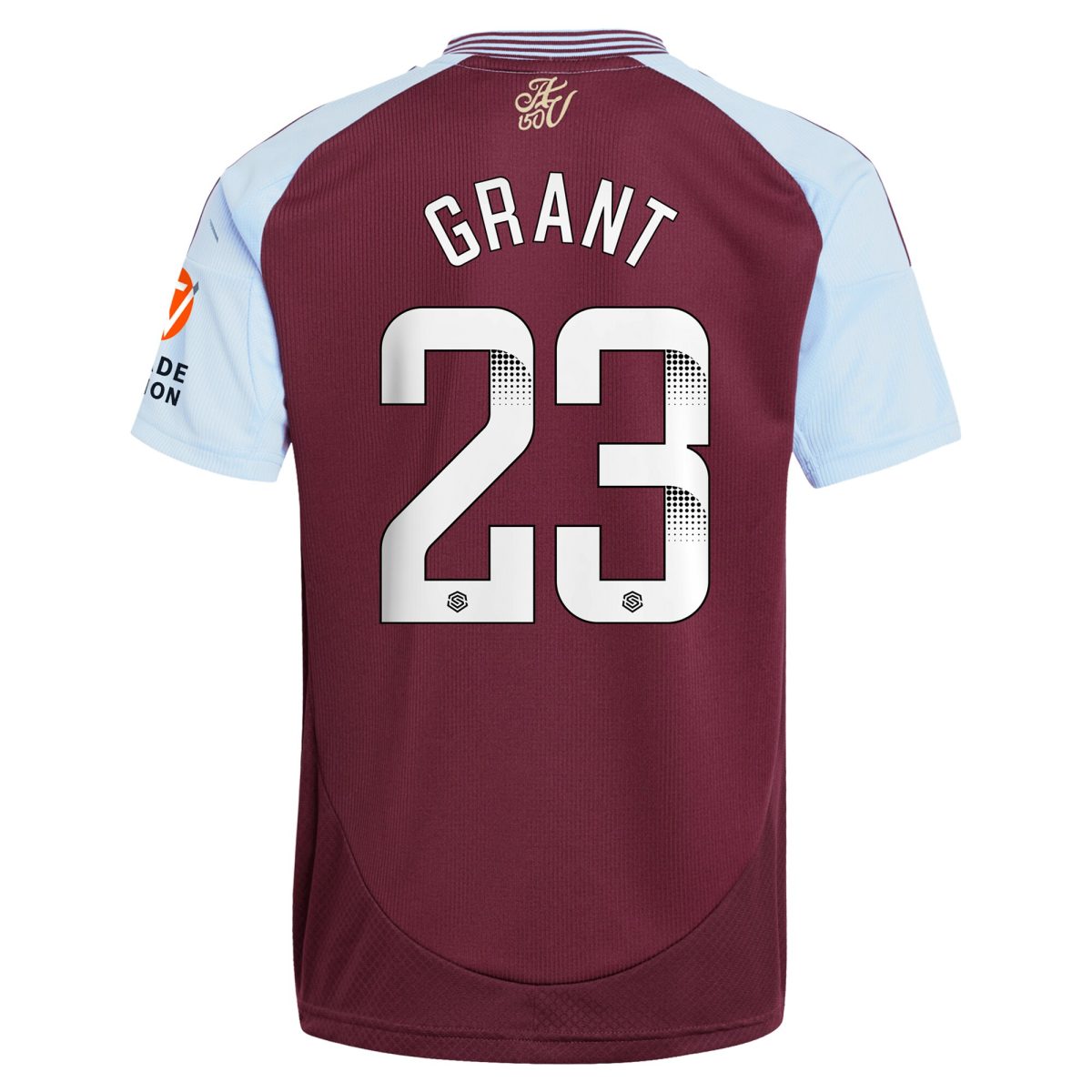Explore the aston villa wsl adidas home shirt 2024-25 with grant 23 printing Collection of Aston Villa jerseys. Authentic, high-quality football shirts for every supporter, available worldwide.