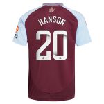Explore the aston villa wsl adidas home shirt 2024-25 with hanson 20 printing Collection of Aston Villa jerseys. Authentic, high-quality football shirts for every supporter, available worldwide.
