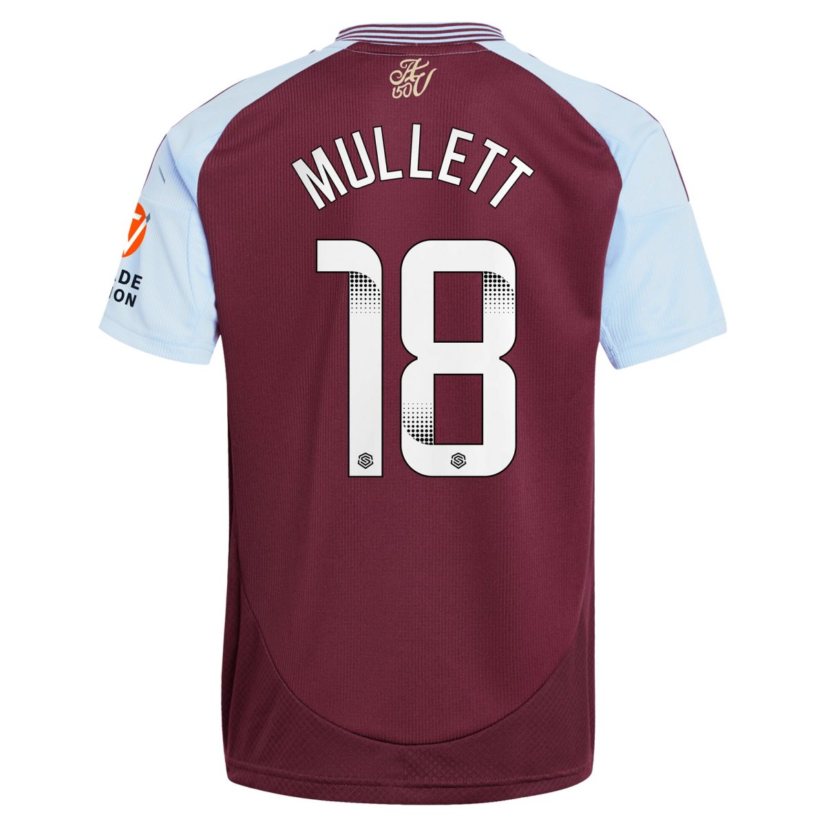 Explore the aston villa wsl adidas home shirt 2024-25 with mullett 18 printing Collection of Aston Villa jerseys. Authentic, high-quality football shirts for every supporter, available worldwide.