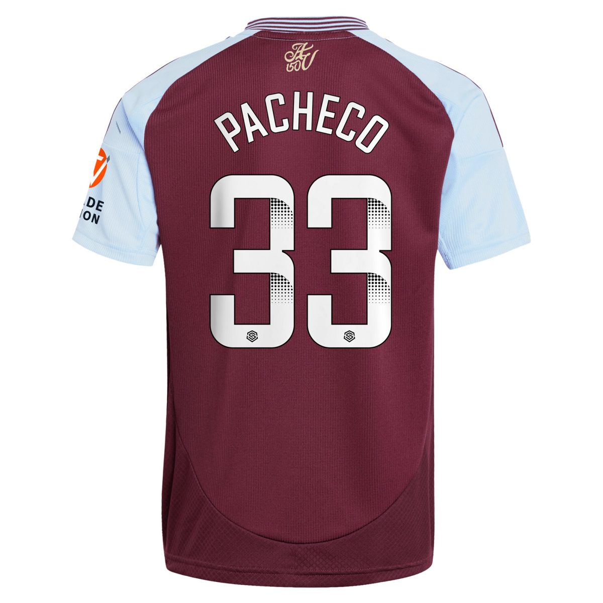 Explore the aston villa wsl adidas home shirt 2024-25 with pacheco 33 printing Collection of Aston Villa jerseys. Authentic, high-quality football shirts for every supporter, available worldwide.