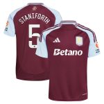 Explore the aston villa wsl adidas home shirt 2024-25 with staniforth 5 printing Collection of Aston Villa jerseys. Authentic, high-quality football shirts for every supporter, available worldwide.