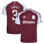 Explore the aston villa wsl adidas home shirt 2024-25 with tomás 3 printing Collection of Aston Villa jerseys. Authentic, high-quality football shirts for every supporter, available worldwide.
