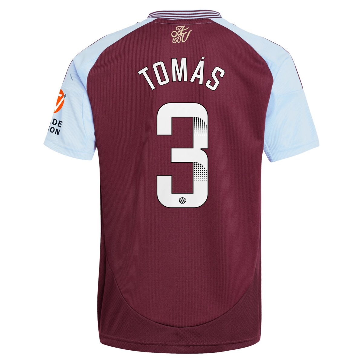 Explore the aston villa wsl adidas home shirt 2024-25 with tomás 3 printing Collection of Aston Villa jerseys. Authentic, high-quality football shirts for every supporter, available worldwide.