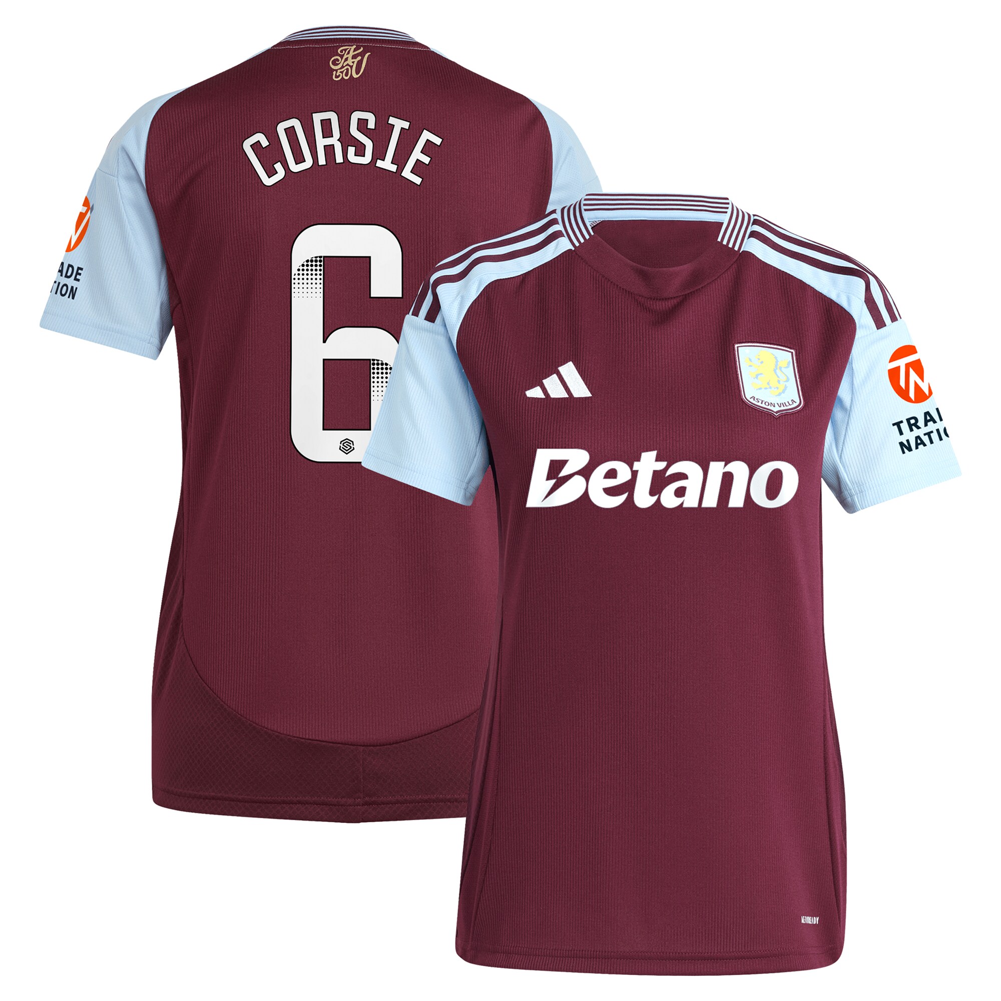 Explore the aston villa wsl adidas home shirt 2024-25 – womens with corsie 6 printing Collection of Aston Villa jerseys. Authentic, high-quality football shirts for every supporter, available worldwide.