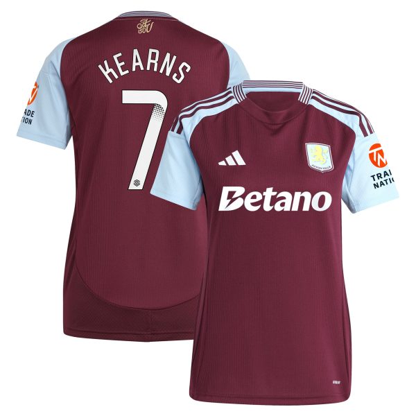 Explore the aston villa wsl adidas home shirt 2024-25 – womens with kearns 7 printing Collection of Aston Villa jerseys. Authentic, high-quality football shirts for every supporter, available worldwide.