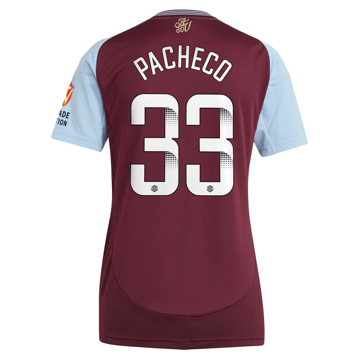 Explore the aston villa wsl adidas home shirt 2024-25 – womens with pacheco 33 printing Collection of Aston Villa jerseys. Authentic, high-quality football shirts for every supporter, available worldwide.