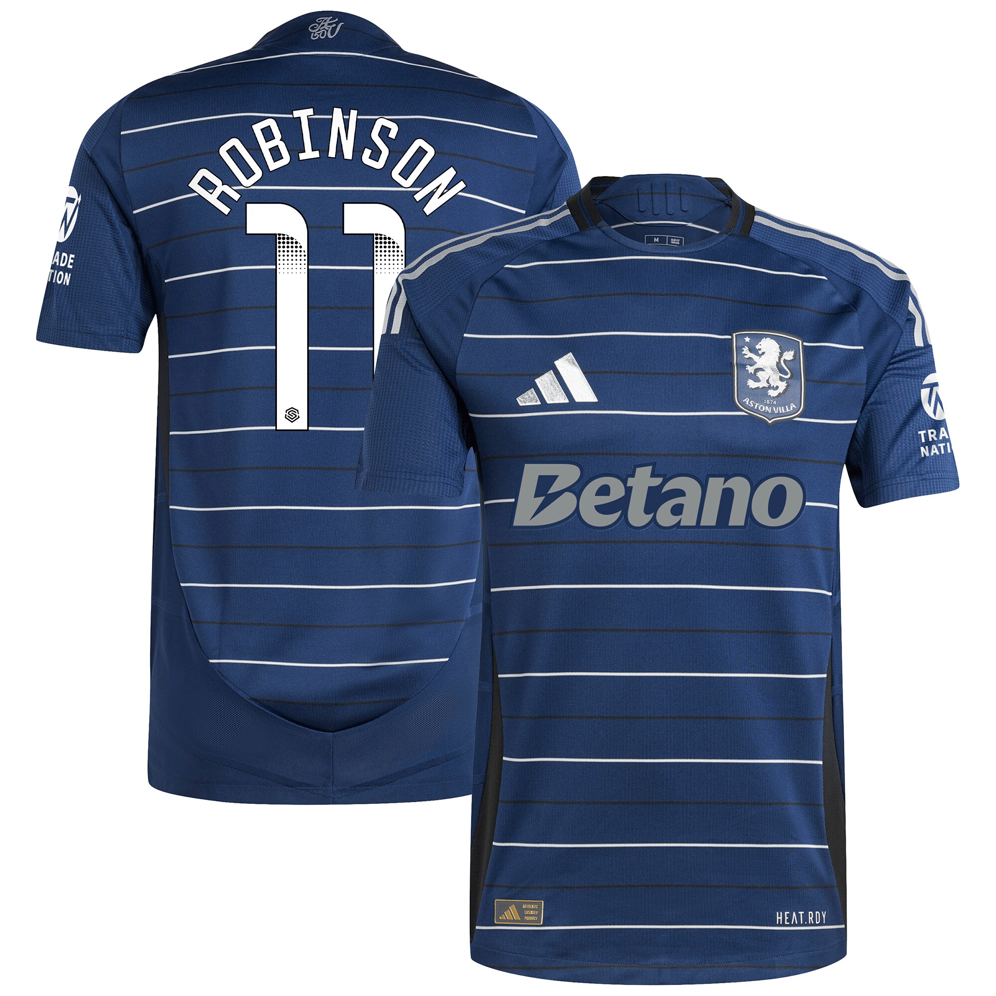Explore the aston villa wsl adidas third authentic shirt 2024-25 with robinson 11 printing Collection of Aston Villa jerseys. Authentic, high-quality football shirts for every supporter, available worldwide.