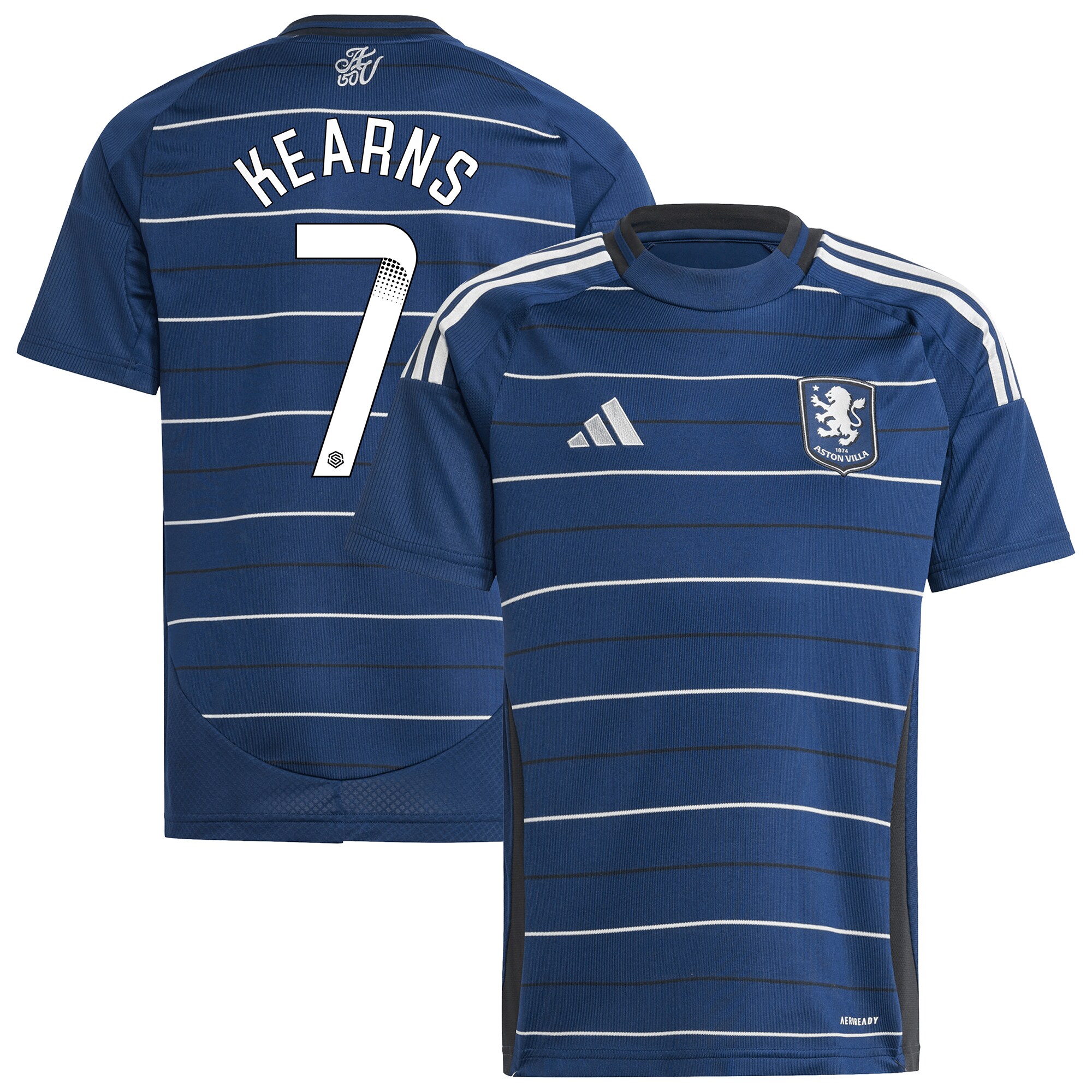Explore the aston villa wsl adidas third shirt 2024-25 – kids with kearns 7 printing Collection of Aston Villa jerseys. Authentic, high-quality football shirts for every supporter, available worldwide.