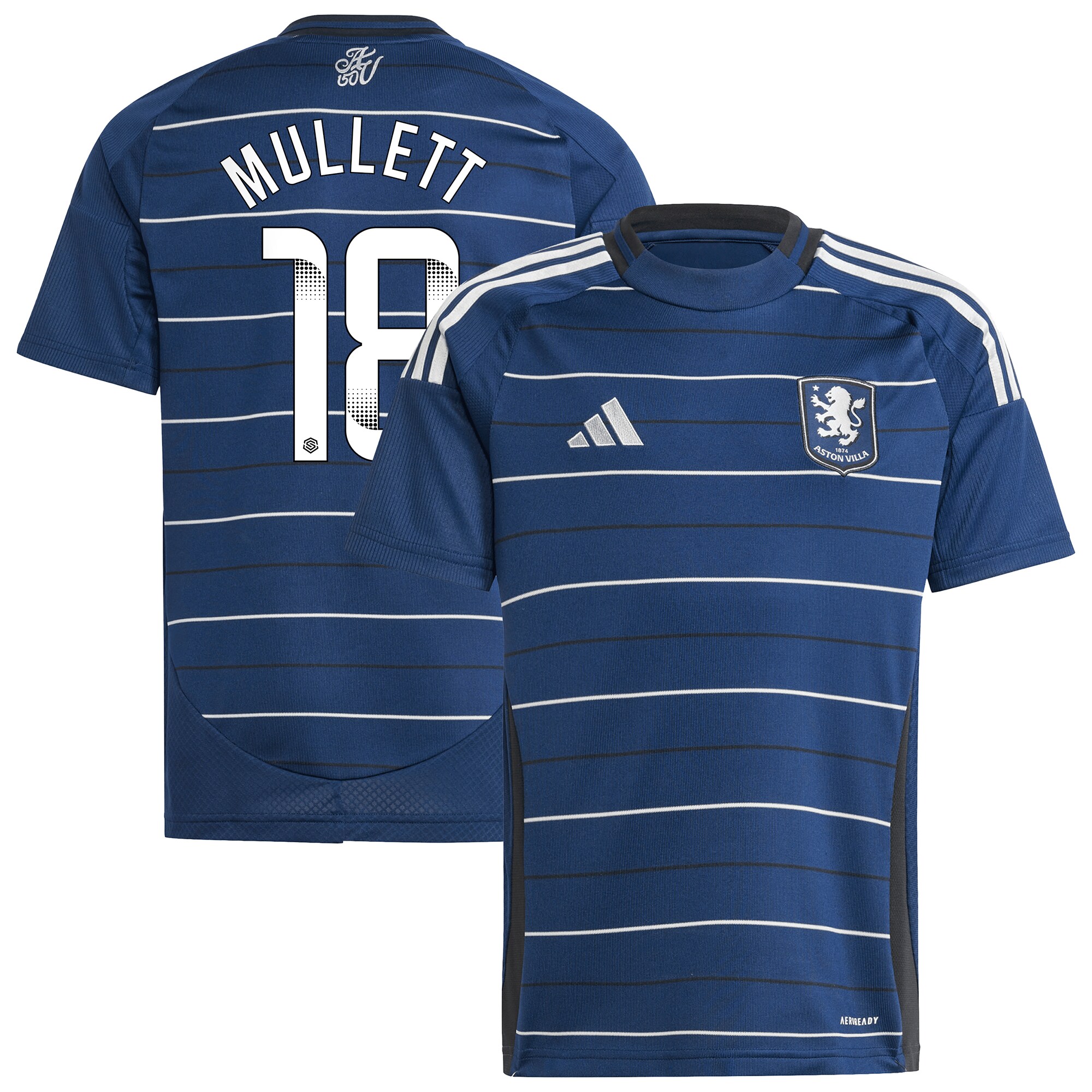 Explore the aston villa wsl adidas third shirt 2024-25 – kids with mullett 18 printing Collection of Aston Villa jerseys. Authentic, high-quality football shirts for every supporter, available worldwide.