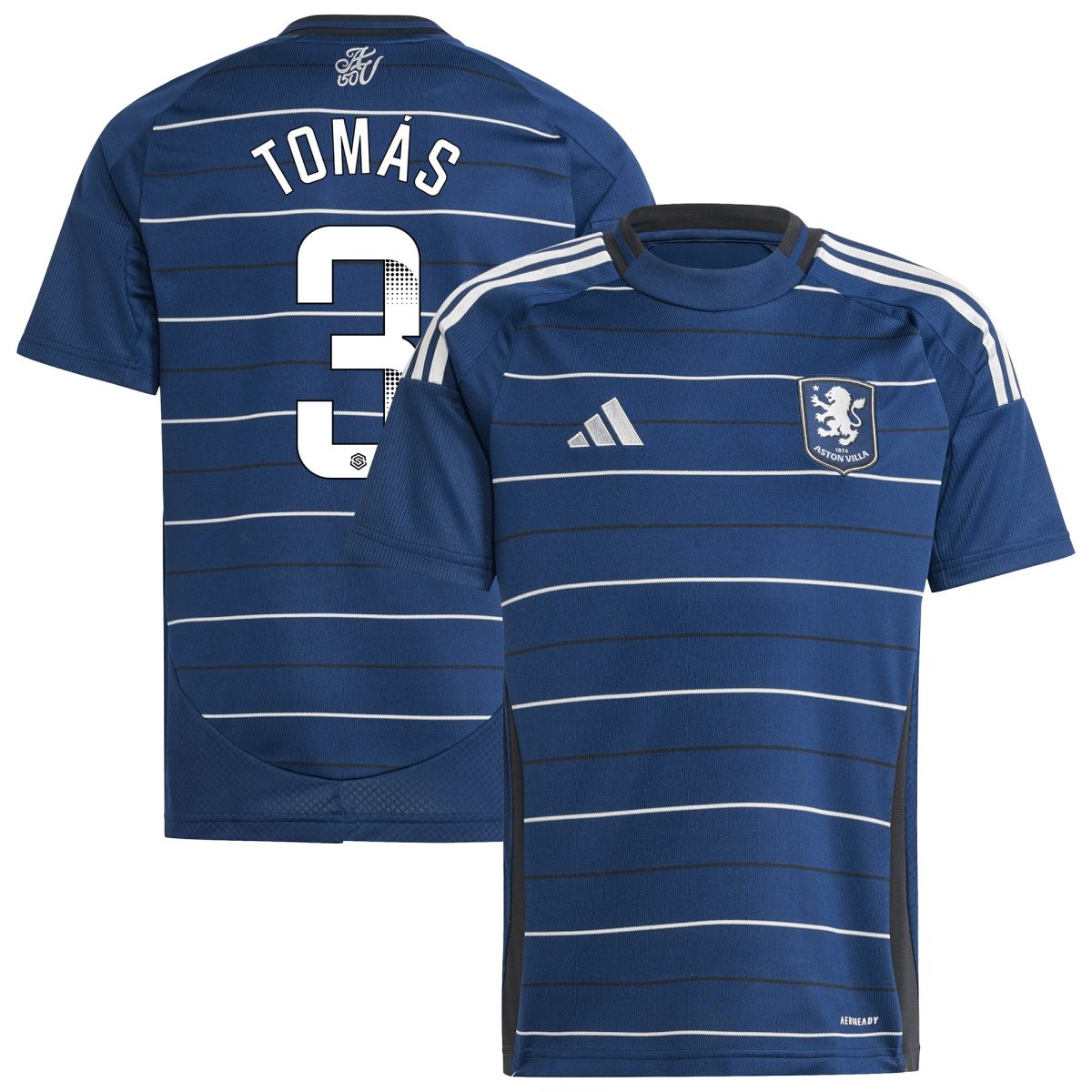 Explore the aston villa wsl adidas third shirt 2024-25 – kids with tomás 3 printing Collection of Aston Villa jerseys. Authentic, high-quality football shirts for every supporter, available worldwide.