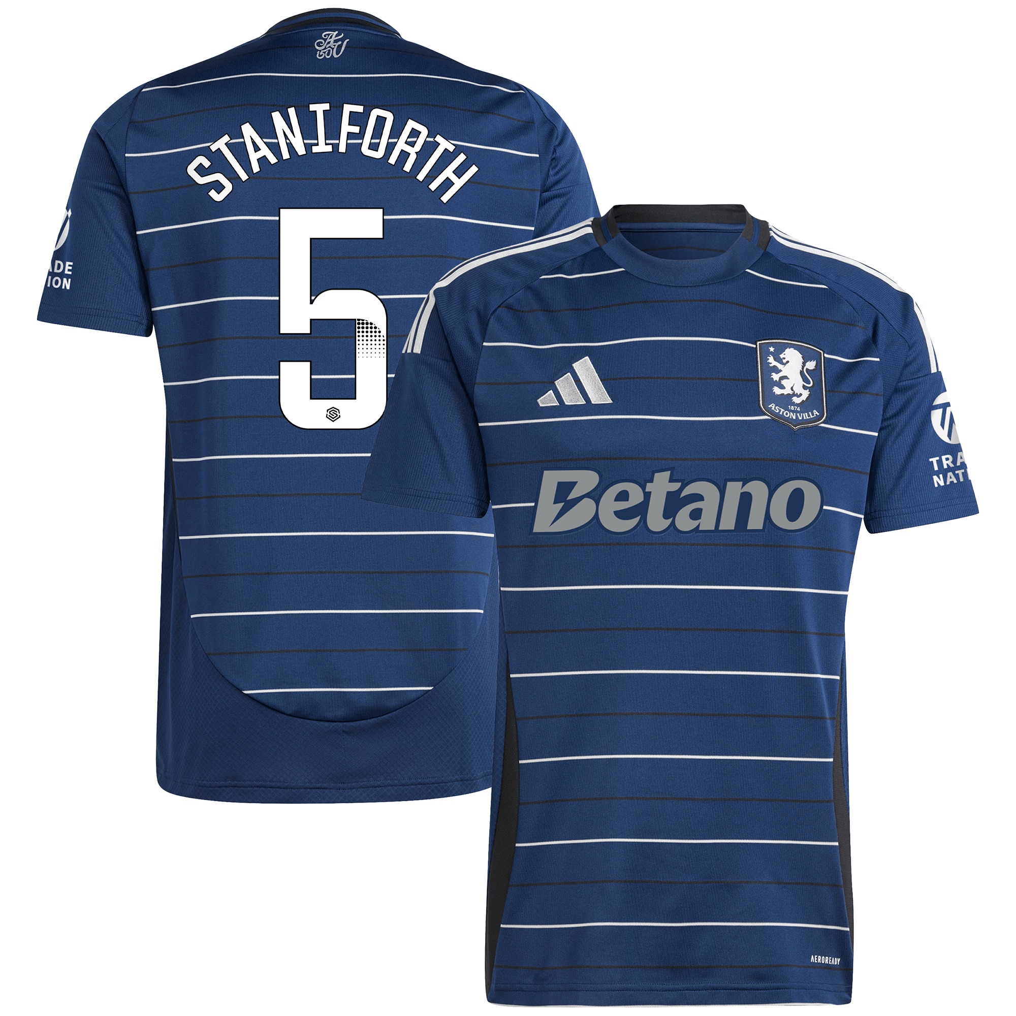 Explore the aston villa wsl adidas third shirt 2024-25 with staniforth 5 printing Collection of Aston Villa jerseys. Authentic, high-quality football shirts for every supporter, available worldwide.