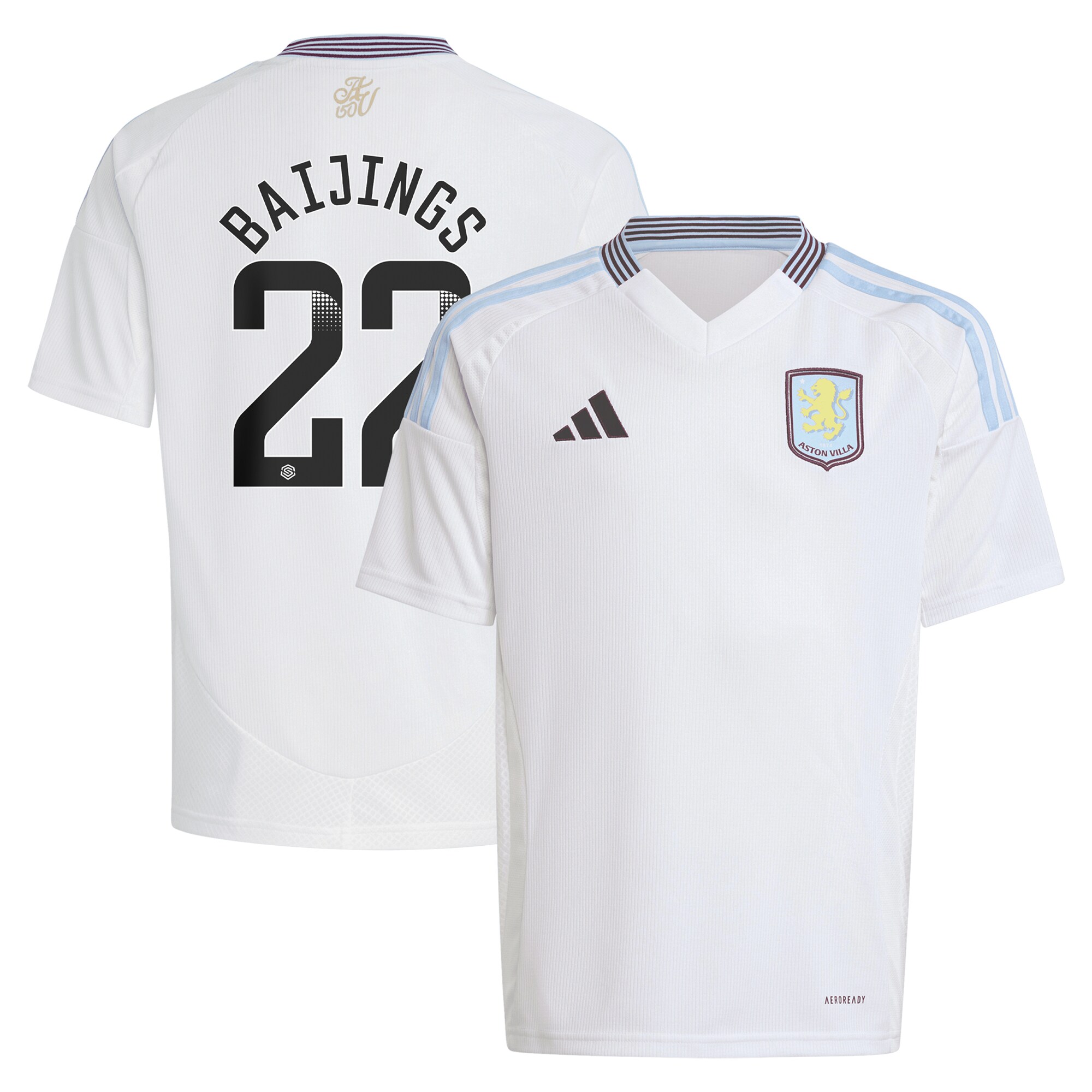 Explore the aston villa wsl away shirt 2024-25 – kids with baijings 22 printing Collection of Aston Villa jerseys. Authentic, high-quality football shirts for every supporter, available worldwide.