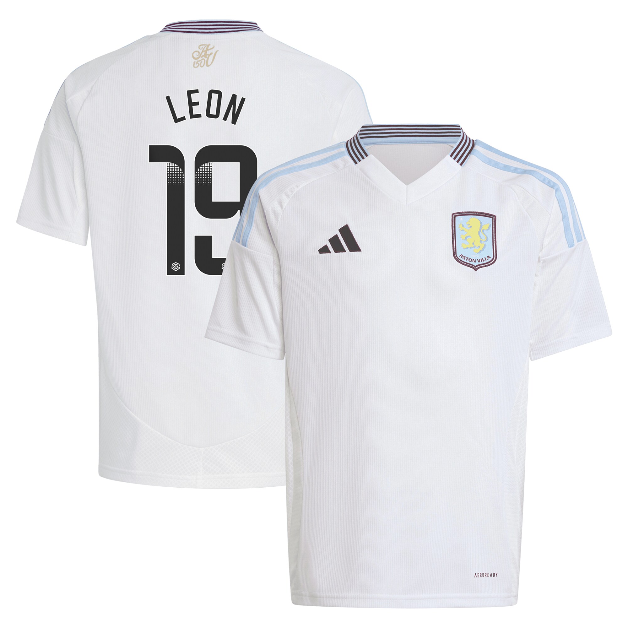 Explore the aston villa wsl away shirt 2024-25 – kids with leon 19 printing Collection of Aston Villa jerseys. Authentic, high-quality football shirts for every supporter, available worldwide.