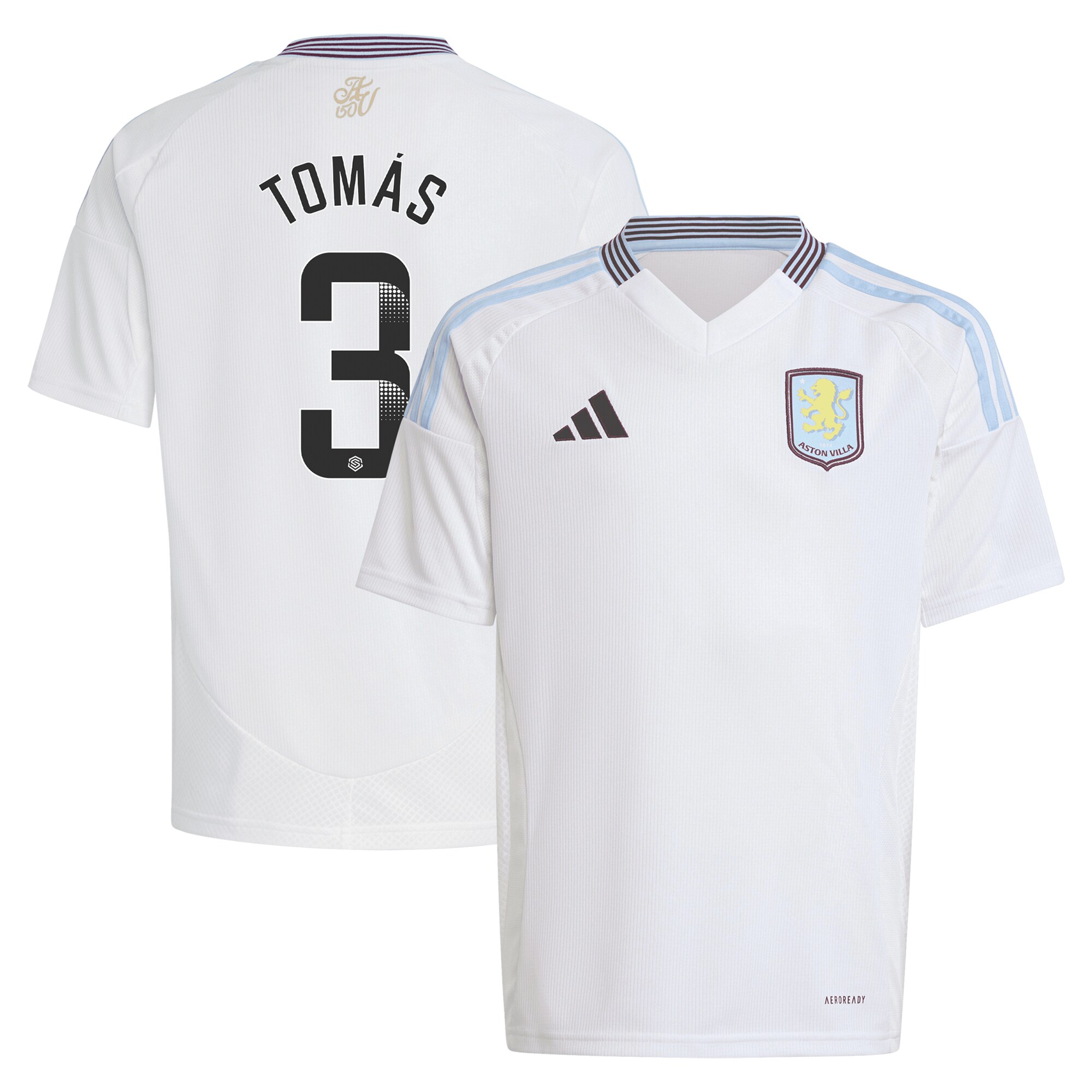 Explore the aston villa wsl away shirt 2024-25 – kids with tomás 3 printing Collection of Aston Villa jerseys. Authentic, high-quality football shirts for every supporter, available worldwide.