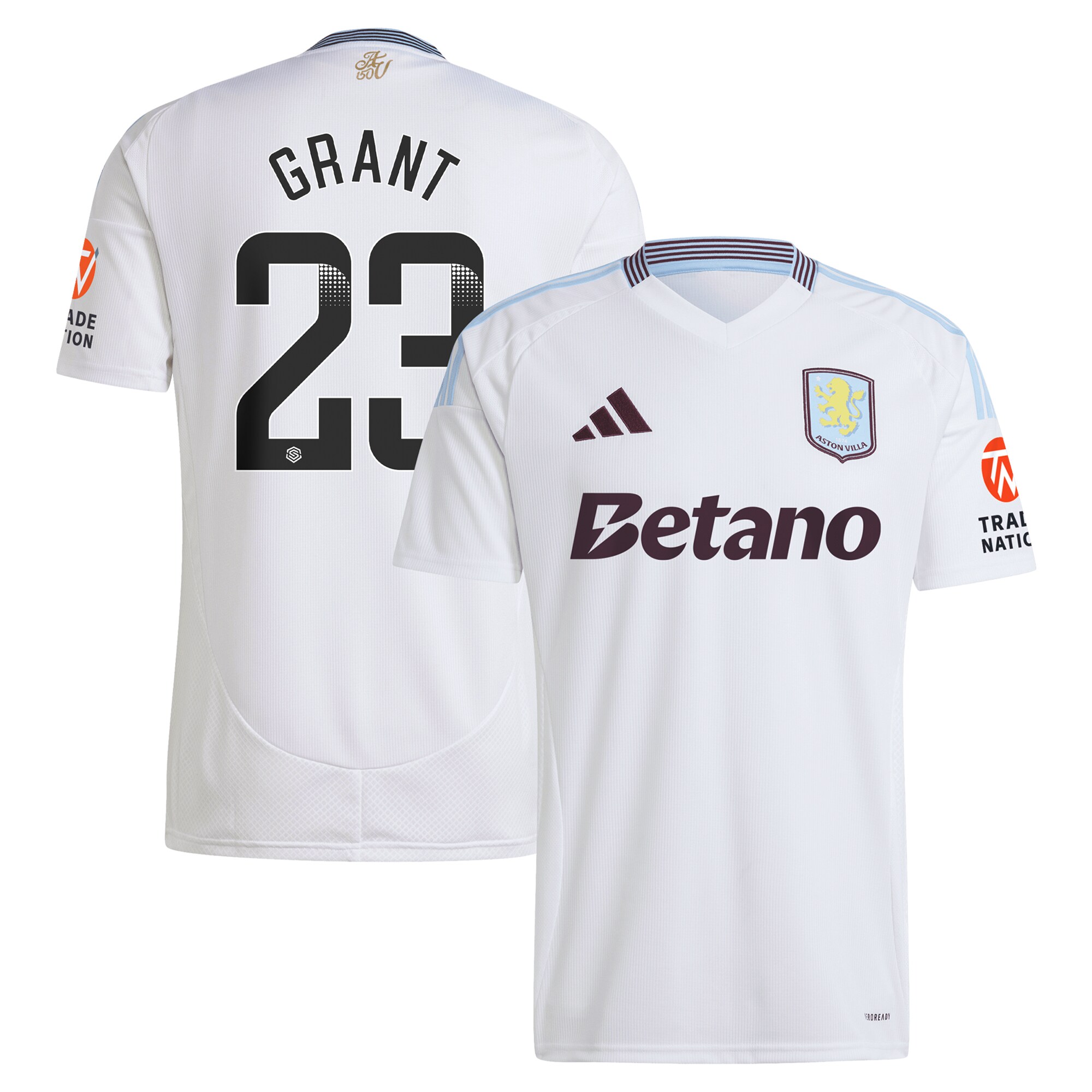 Explore the aston villa wsl away shirt 2024-25 with grant 23 printing Collection of Aston Villa jerseys. Authentic, high-quality football shirts for every supporter, available worldwide.